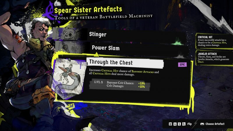 Dopo aver ripulito ogni stanza potrete scegliere tra uno di tre potenziamenti temporanei appartenenti al cattivo i cui sgherri avete appena eliminato