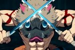 Il cosplay di Inosuke da Demon Slayer: Kimetsu no Yaiba firmato Kalinka Fox si toglie la maschera - Notizia