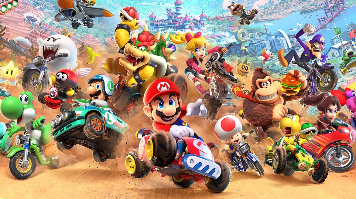 La copertina di Mario Kart World