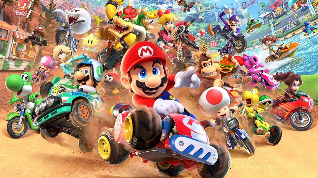 La copertina di Mario Kart World