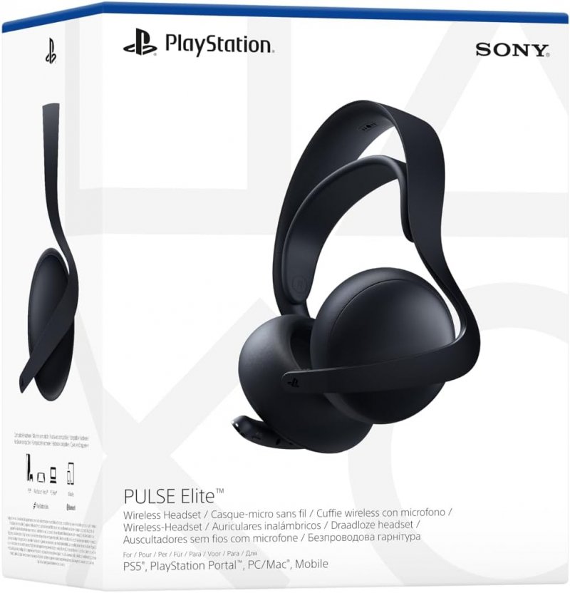 Le cuffie PlayStation PULSE Elite nella scatola
