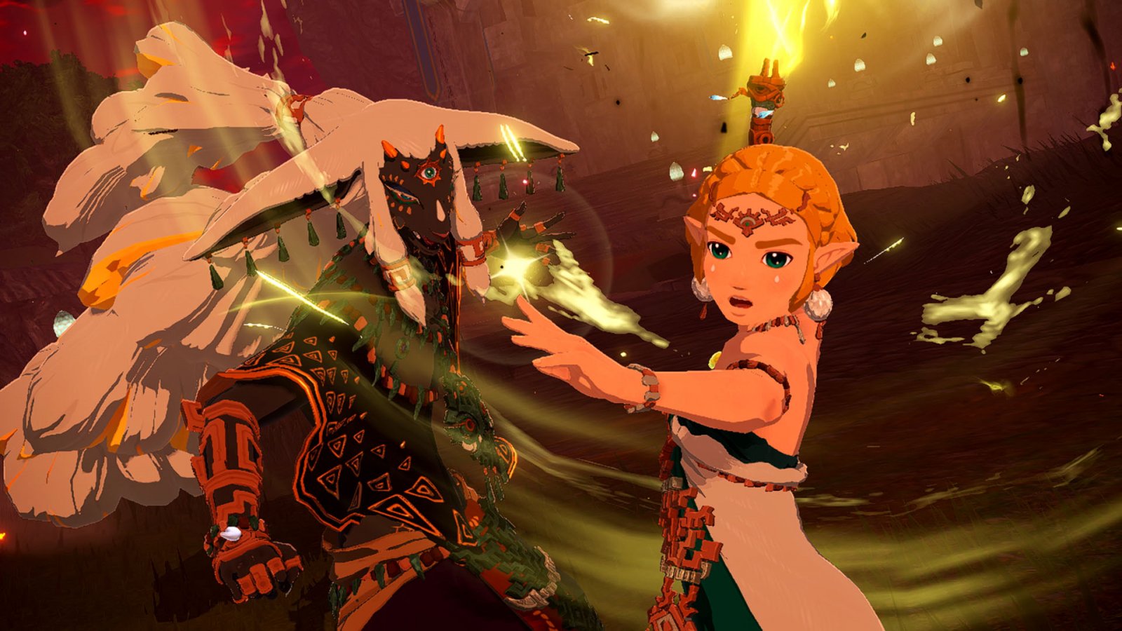 Zelda e il Re di Hyrule in Hyrule Warriors: L'era dell'esilio