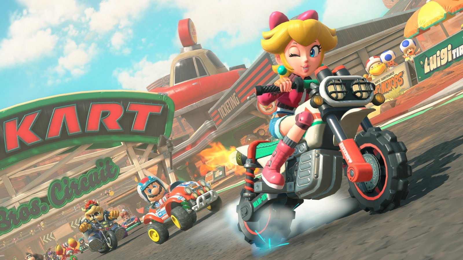 La Principessa Peach in Mario Kart World