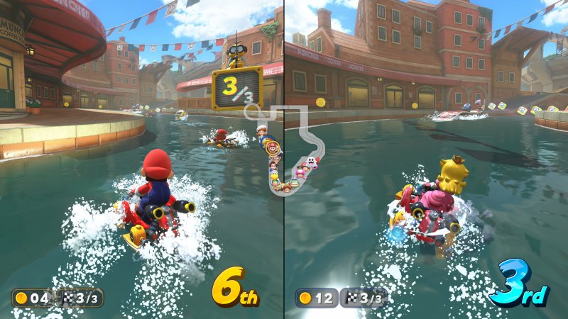 Le parti acquatiche sono divenute stile Wave Race Le parti acquatiche sono divenute stile Wave Race