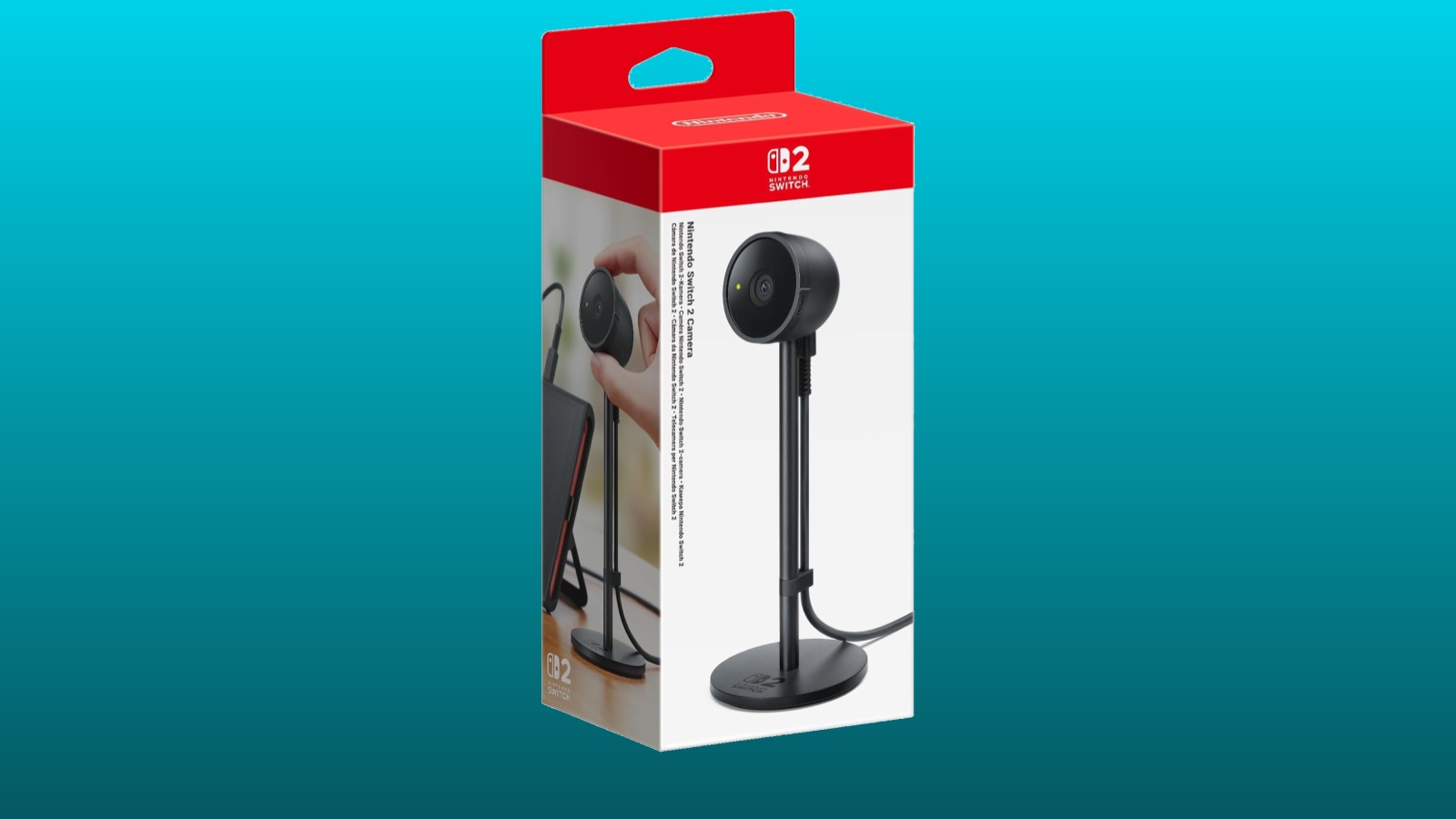 telecamera per Nintendo Switch 2 nella scatola