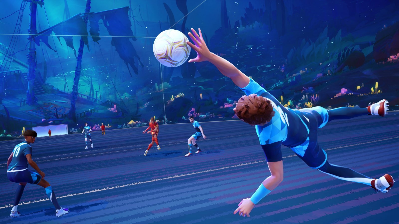 Un portiere di Rematch che para
