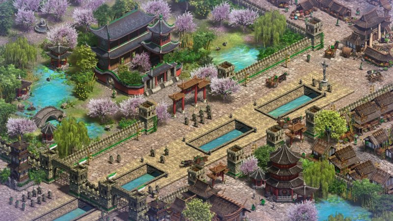 Un'immagine da una delle nuove fazioni di Age of Empires 2 DE: Three Kingdoms