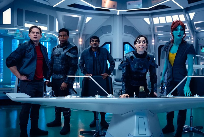 La truppa della USS Callister, protagonista dell'episodio che con i videogiochi condivide di più