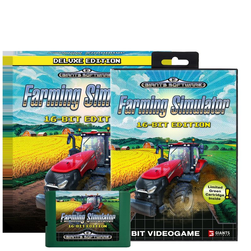 Solo la confezione di Farming Simulator - 16-Bit Edition non vi fa venire voglia di averla?