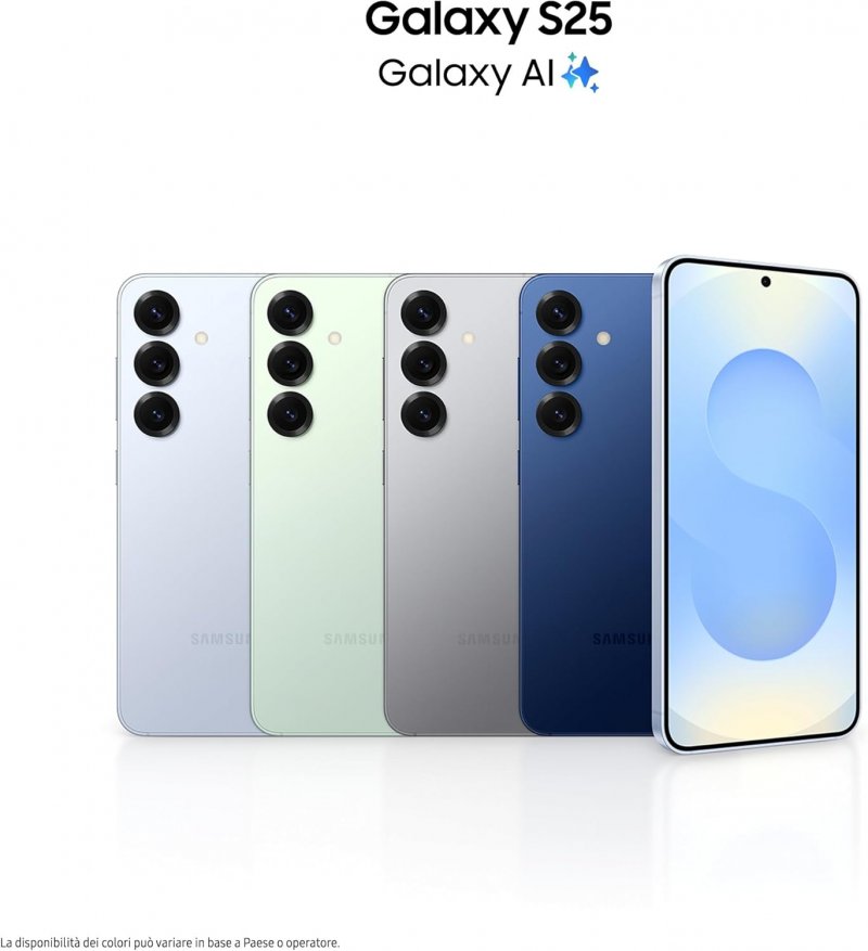 Le colorazioni dei Samsung Galaxy S25