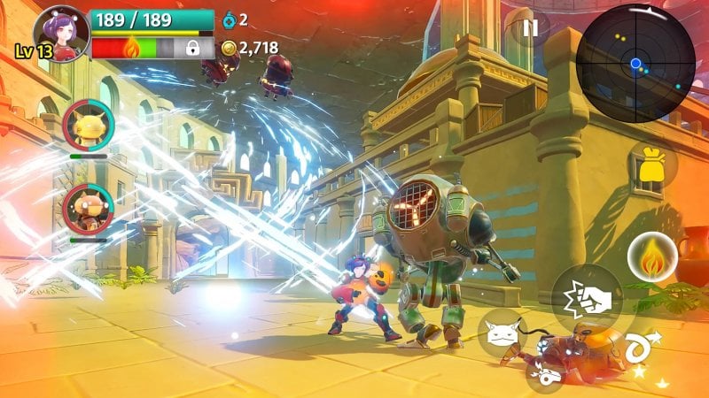 Una sequenza di lotta di Steel Paws