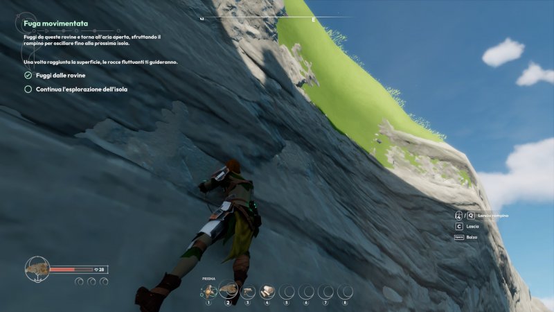 L'assenza di consumo di stamina per scalare le pareti rocciose è solo uno dei molti modi in cui Lost Skies dà una mano ai nuovi arrivati L'assenza di consumo di stamina per scalare le pareti rocciose è solo uno dei molti modi in cui Lost Skies dà una mano ai nuovi arrivati