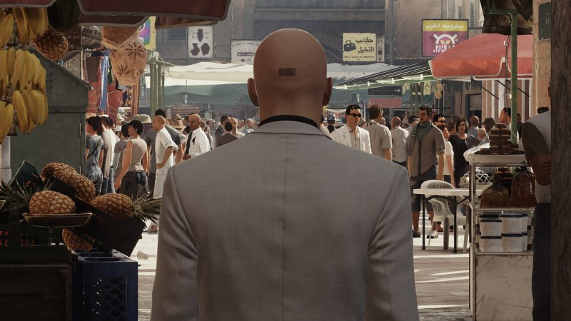L'Agente 47 in uno degli scenari di Hitman: World of Assassination