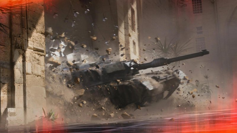 Un carro armato di Battlefield Un carro armato di Battlefield