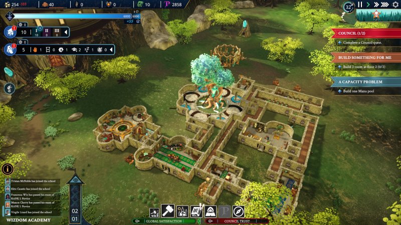 Il problema principale di Wizdom Academy sono i tutorial legati alle costruzioni che non spiegano come verticalizzare la vostra scuola di magia Il problema principale di Wizdom Academy sono i tutorial legati alle costruzioni che non spiegano come verticalizzare la vostra scuola di magia