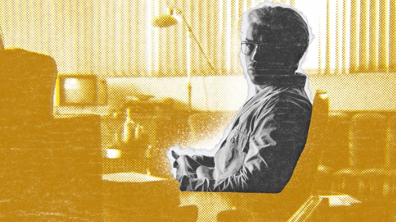 Il visionario creatore di Thronglets alla sua scrivania