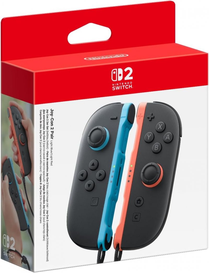Controller Joy-Con Rosso-Blu nella sua confezione