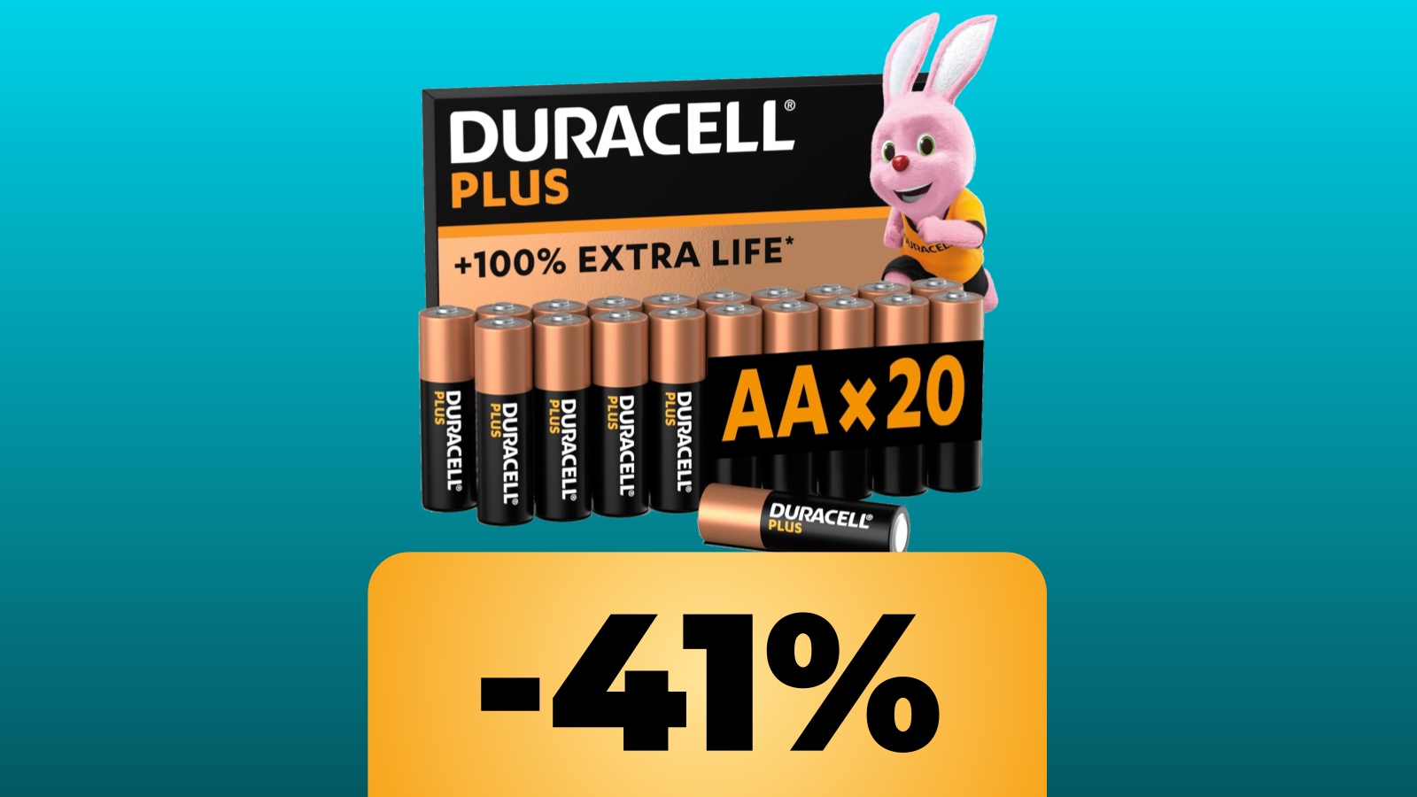 batterie AA di Duracell e lo sconto