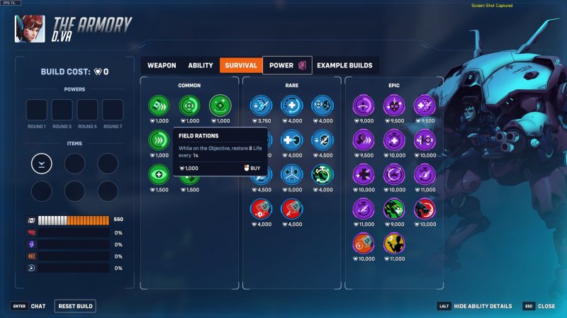 I potenziamenti minori sono quelli che si acquistano con la valuta guadagnata giocando