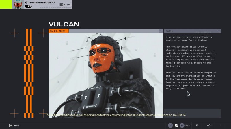 Le schermate di interazione con i personaggi sono deliziosamente retrò, ma hanno quel tocco biomeccanico che le riporta immediatamente nel presente