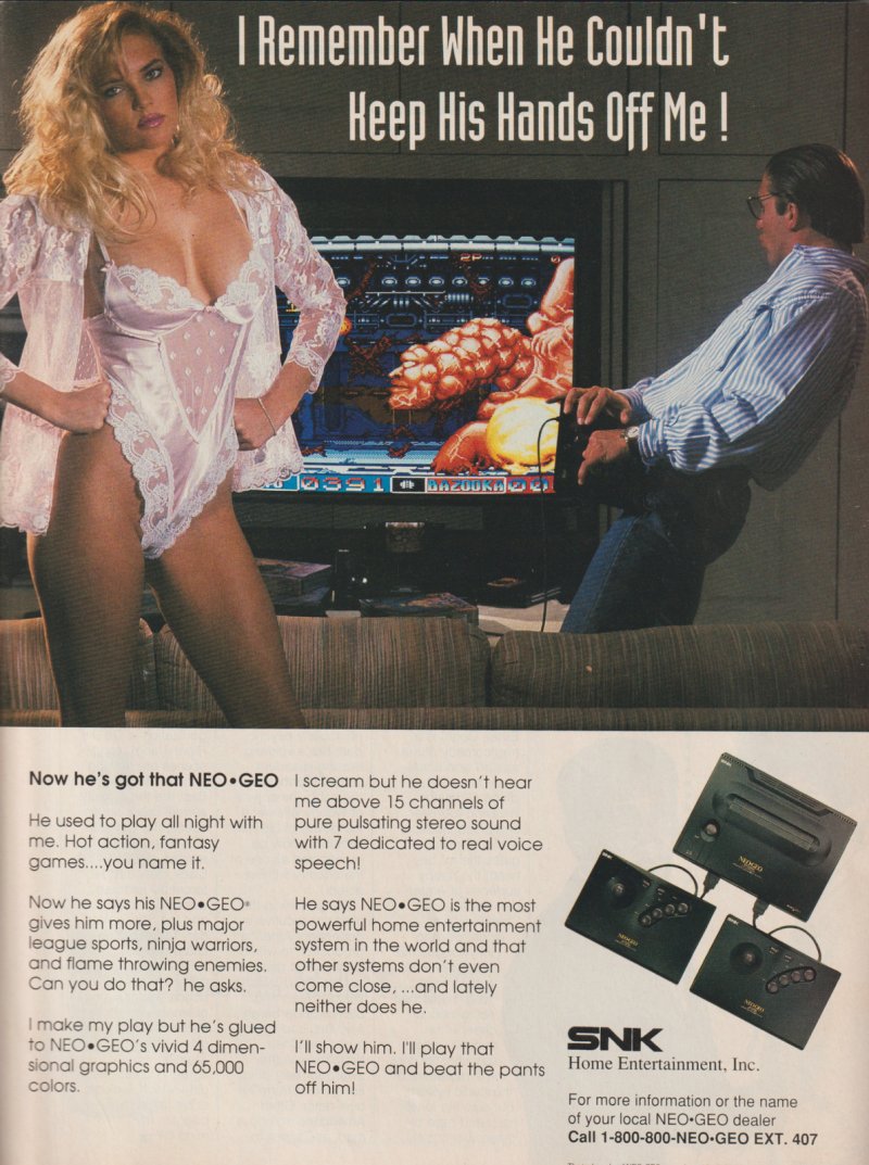 L'elegante comunicazione dei videogiochi negli anni 90 non risparmiò di certo il Neo Geo L'elegante comunicazione dei videogiochi negli anni 90 non risparmiò di certo il Neo Geo