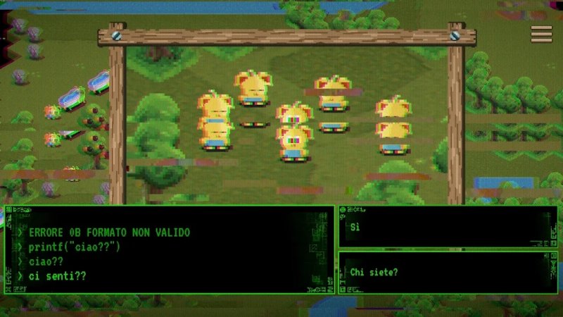 Un momento di comunicazione diretta con i Thronglets