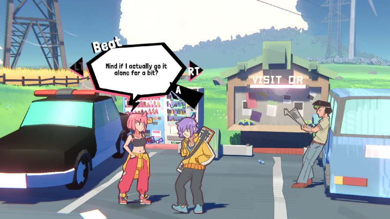 Beat e Treble in uno degli scenari di Unbeatable Beat e Treble in uno degli scenari di Unbeatable