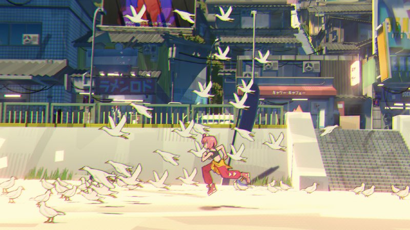 La spiaggia piena di gabbiani di Unbeatable La spiaggia piena di gabbiani di Unbeatable