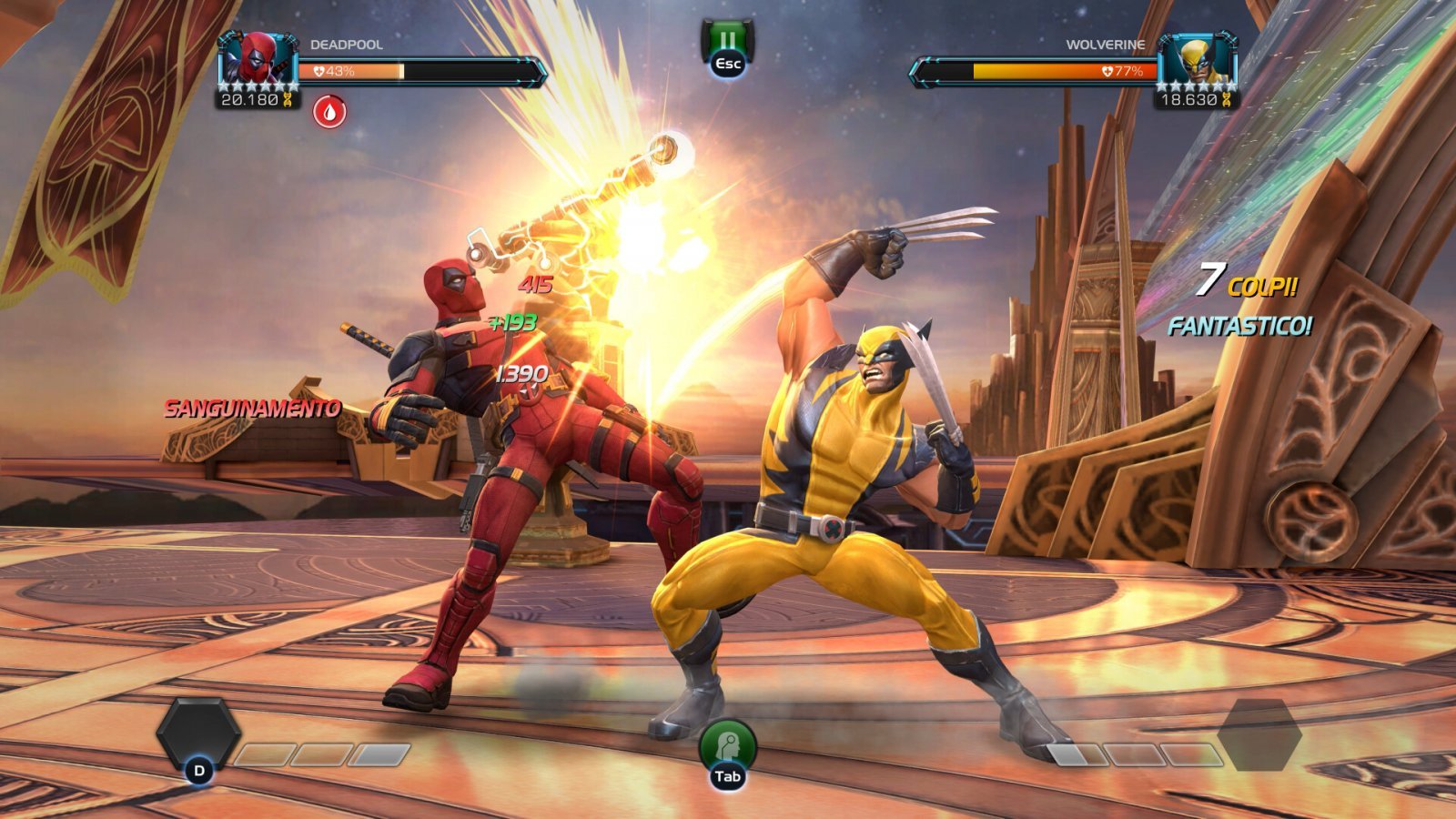 Deadpool e Wolverine si sfidano in Marvel Sfida dei Campioni