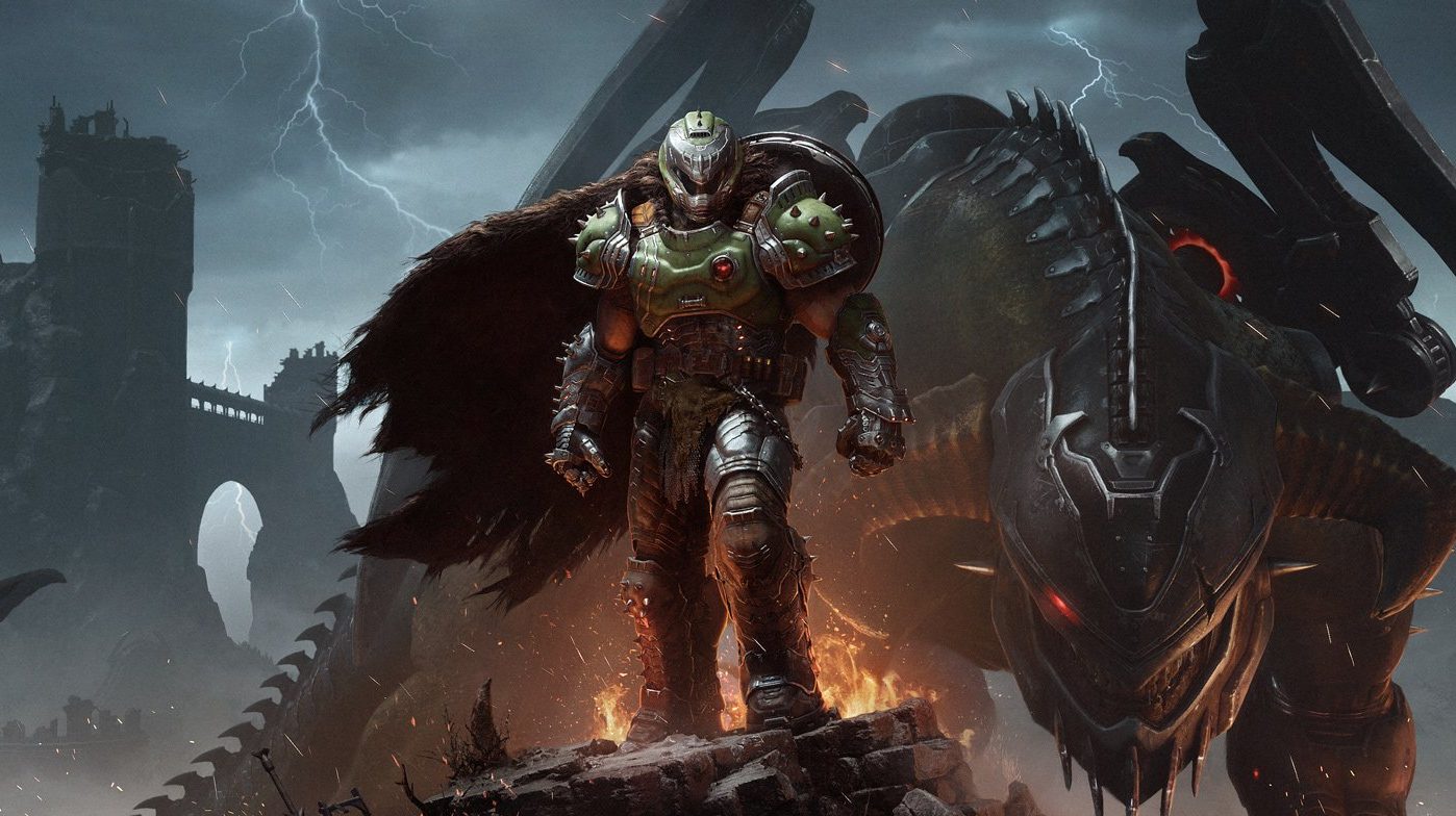Un'illustrazione di DOOM: The Dark Ages