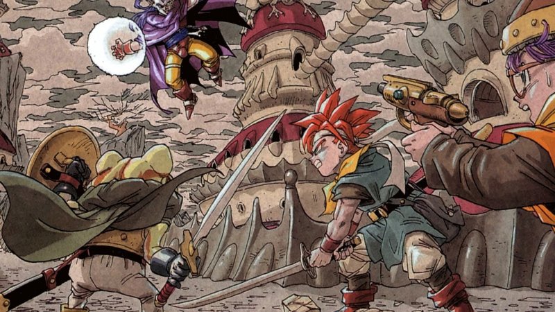 Una splendida illustrazione di Chrono Trigger