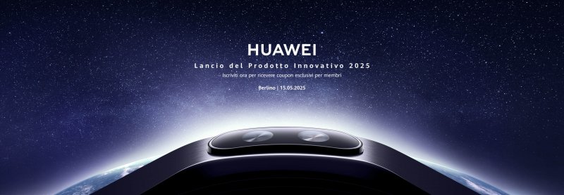 Il banner che segna la data del lancio dei prodotti