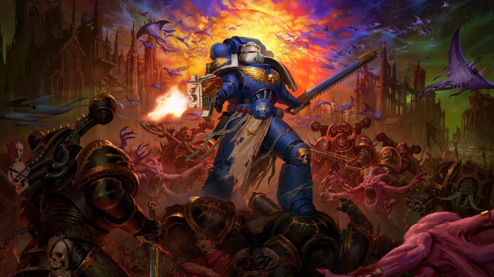 L'artwork ufficiale di Warhammer 40.000: Boltgun