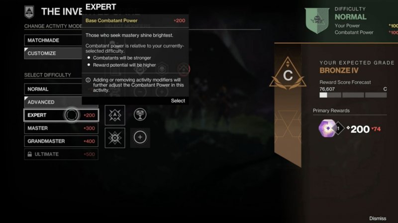 I nuovi livelli di difficoltà di Destiny 2: a questi vanno aggiunti 50 nuovi modificatore tra cui sarà possibile scegliere per aumentare la difficoltà e ottenere ricompense migliori I nuovi livelli di difficoltà di Destiny 2: a questi vanno aggiunti 50 nuovi modificatore tra cui sarà possibile scegliere per aumentare la difficoltà e ottenere ricompense migliori