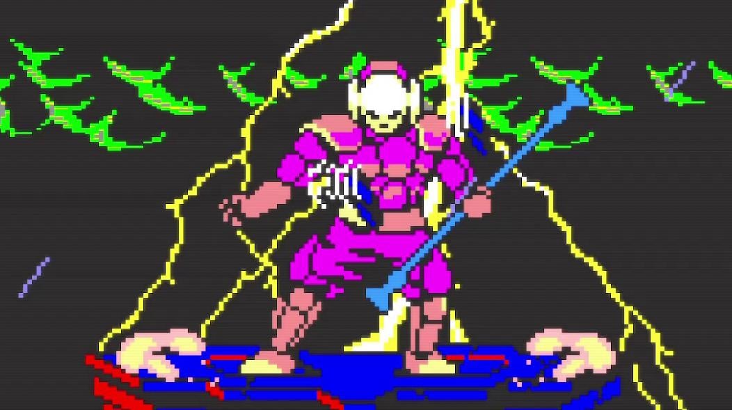 Il protagonista di Furi Demake - The Chain