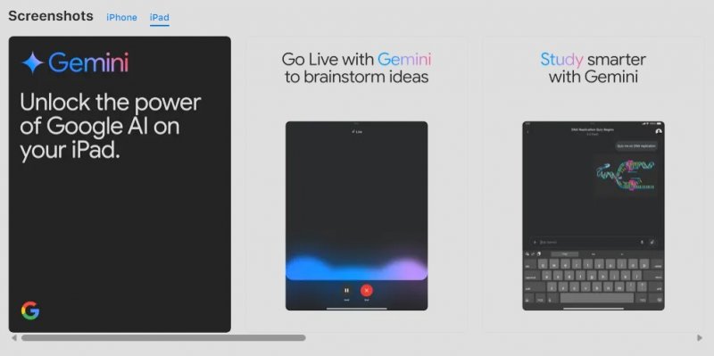 Gemini su iPad