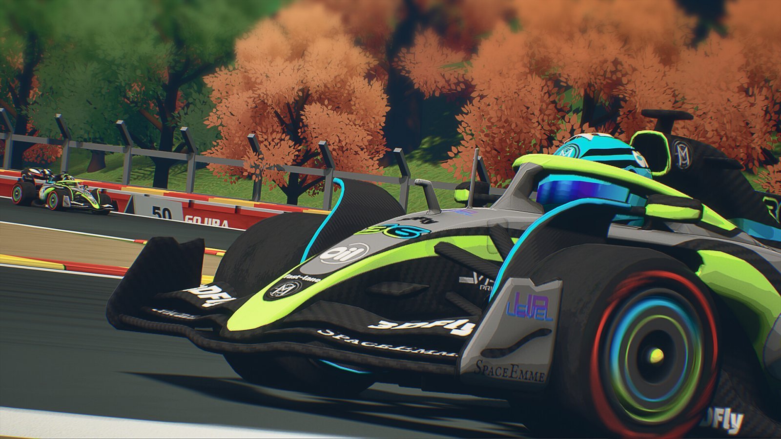 Una macchina del videogioco Formula Legends