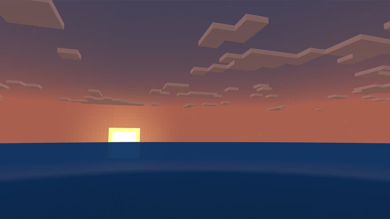 Un mondo piatto di Minecraft