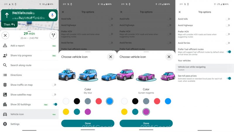 Le nuove icone su Google Maps per Android appaiono ora anche su Android Auto e CarPlay (fonte: 9to5google) Le nuove icone su Google Maps per Android appaiono ora anche su Android Auto e CarPlay (fonte: 9to5google)