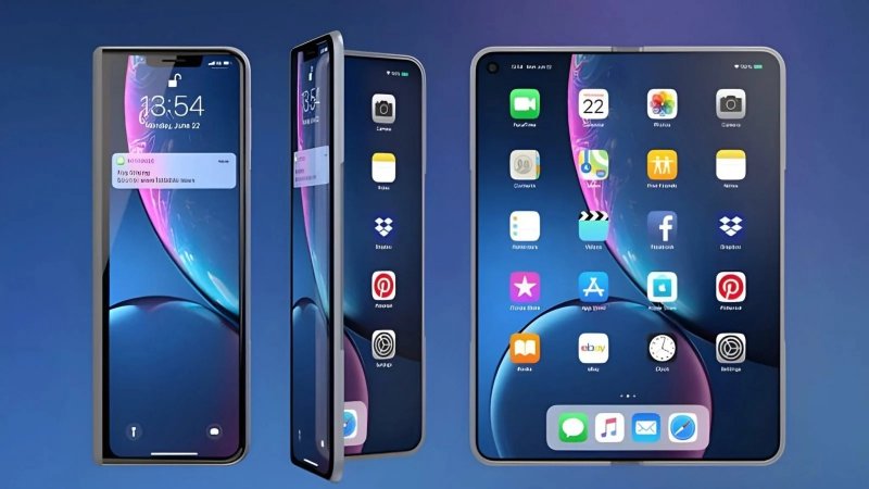 iPhone pieghevole (immagine puramente indicativa) iPhone pieghevole (immagine puramente indicativa)