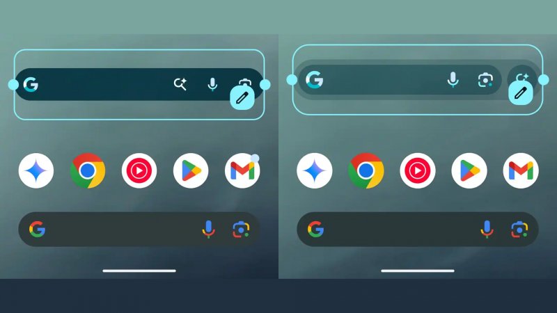 Il widget di ricerca Google, vecchio vs nuovo Il widget di ricerca Google, vecchio vs nuovo