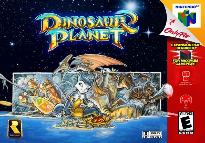 La copertina di Dinosaur Planet