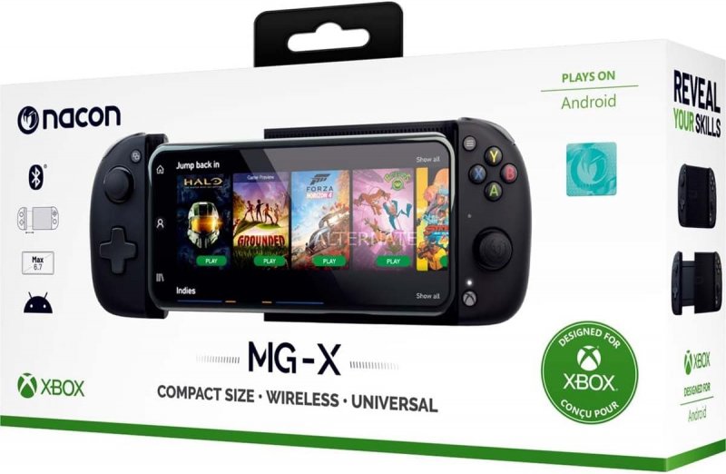 La scatola del controller Nacon Holder MGX