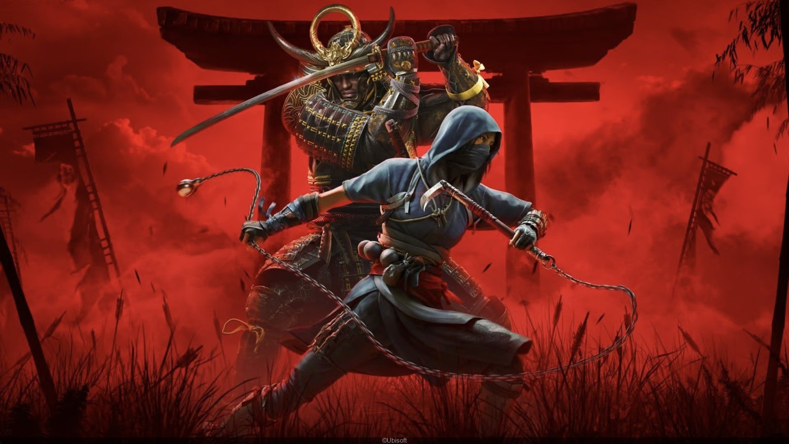 I protagonisti del gioco di Assassin’s Creed Shadows, Yasuke e Naoe.