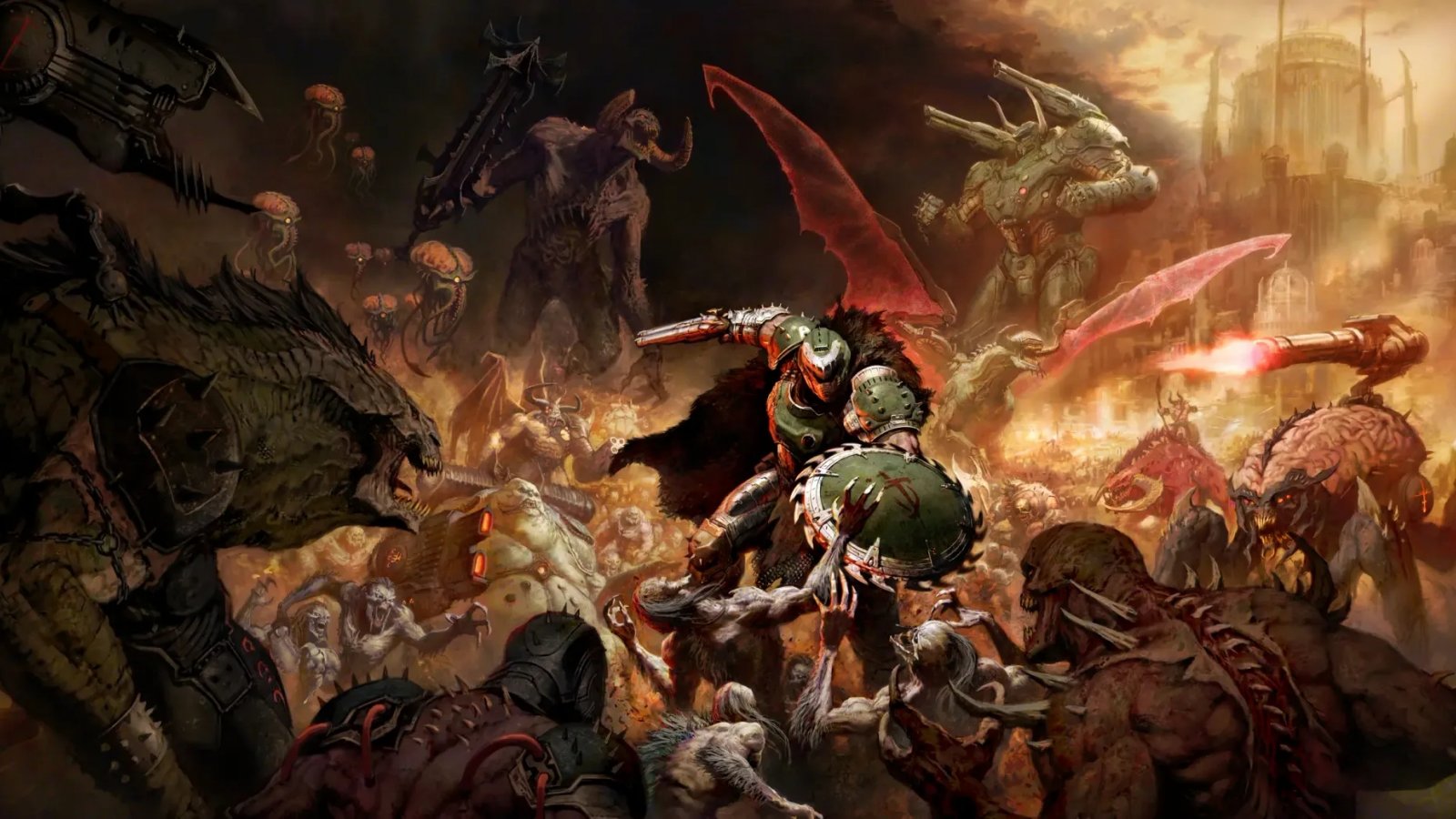 La key art di DOOM: The Dark Ages