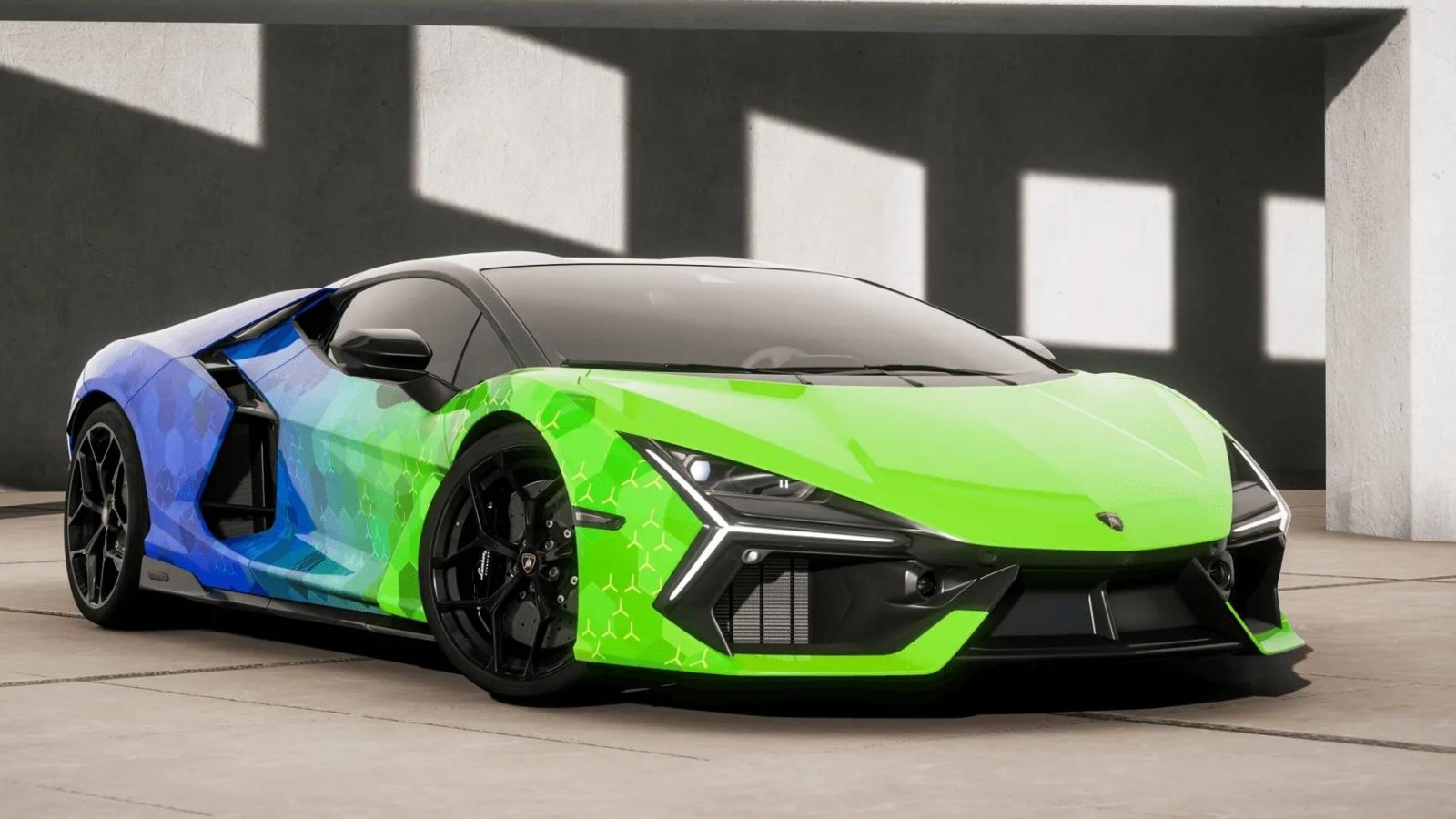 La Lamborghini Revuelto a tema PlayStation e Xbox