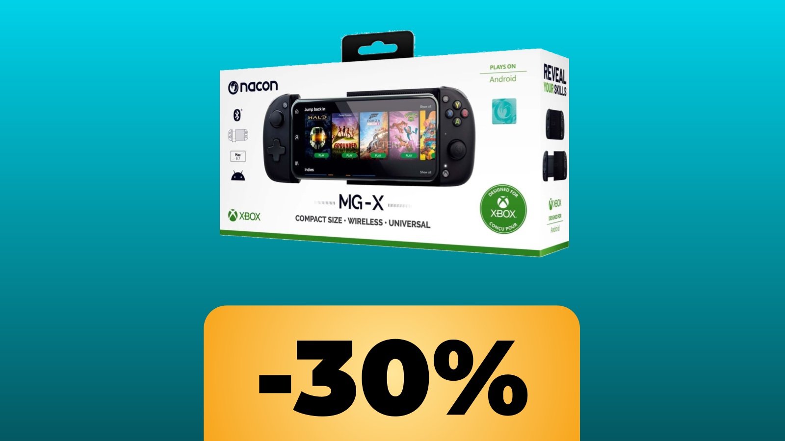 Il controller per smartphone Android Nacon Holder MGX