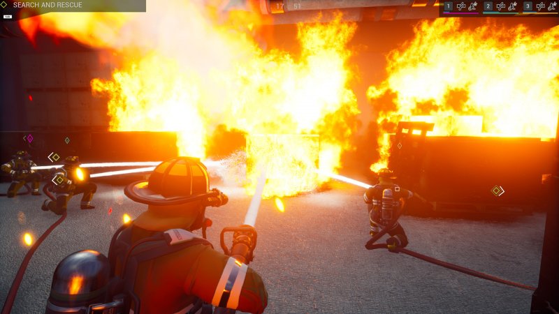 Un ampio incendio da domare in Firefighting Simulator: The Squad