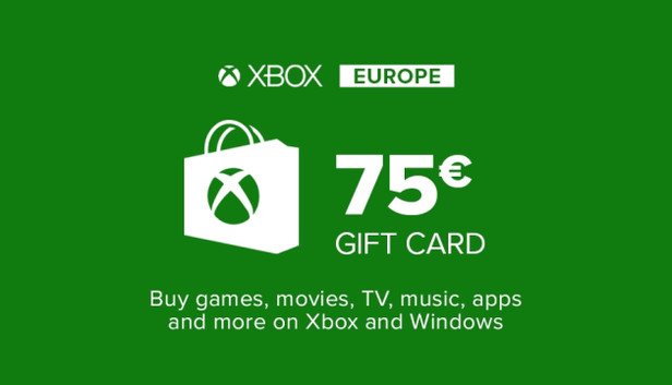 La Gift Card da 75€ per Xbox Store La Gift Card da 75€ per Xbox Store