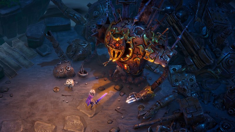 Nell'hub centrale possiamo cambiare arma e potenziarle grazie a questo robot